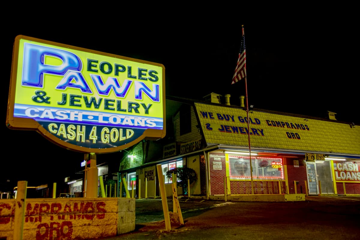 Pawn shop merchant account services